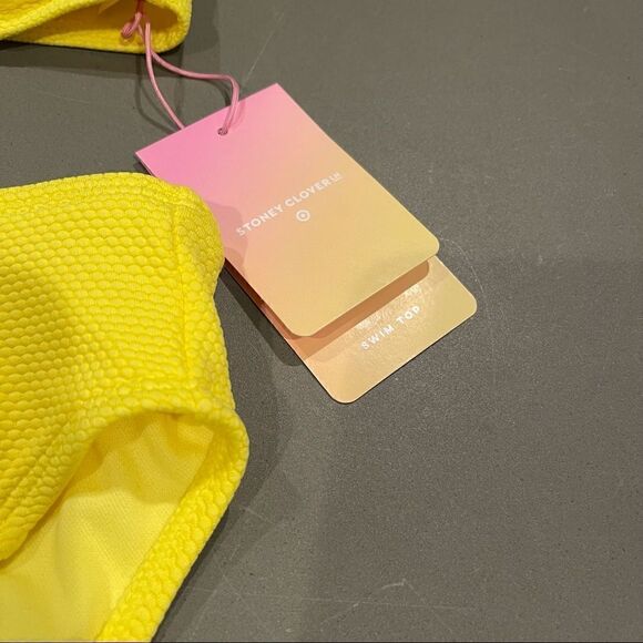 Stoney Clover Lane x Target Textured Bikini Top and High-Waist Bottom set - Picture 5 of 5